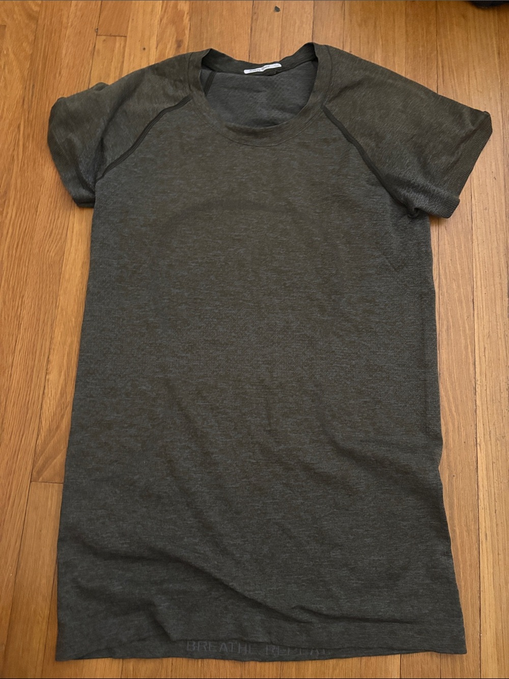 lululemon athletica Olive Green Short Sleeve Tee Dress